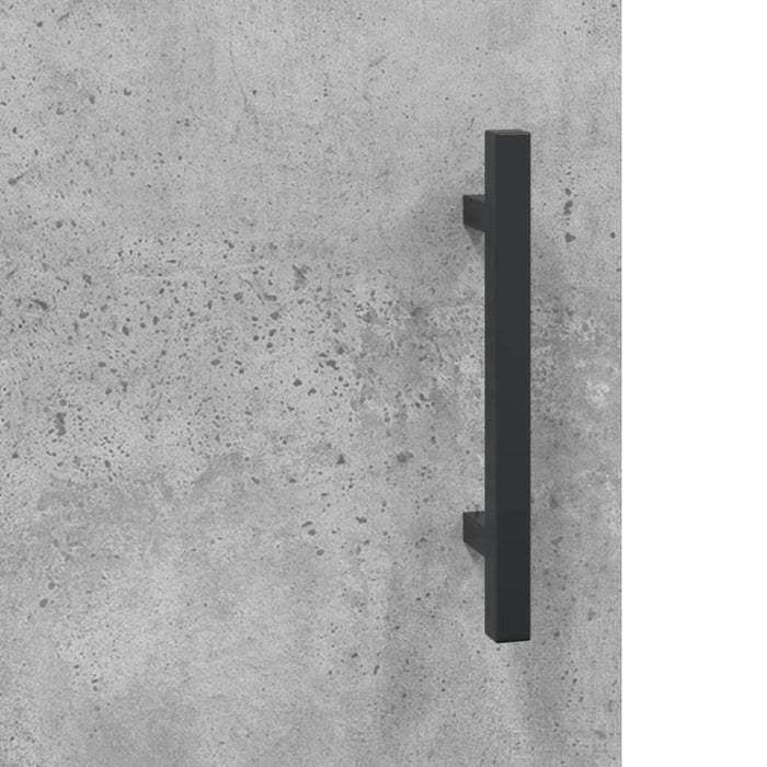 Dulap cu montaj pe perete, gri beton, 69,5x34x90 cm - WALTI WALTI
