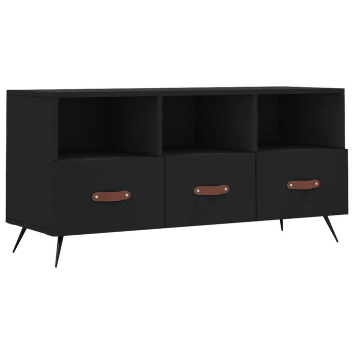 Dulap TV, negru, 102x36x50 cm, lemn prelucrat - WALTI WALTI
