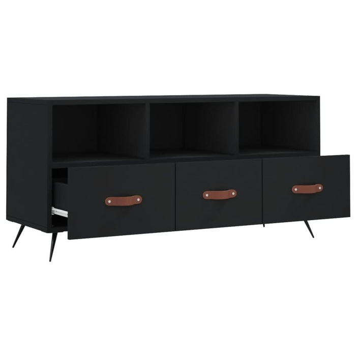 Dulap TV, negru, 102x36x50 cm, lemn prelucrat - WALTI WALTI
