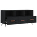 Dulap TV, negru, 102x36x50 cm, lemn prelucrat - WALTI WALTI