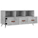 Dulap TV, gri beton, 102x36x50 cm, lemn prelucrat - WALTI WALTI