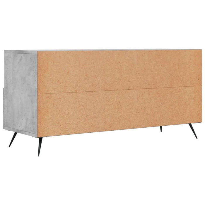 Dulap TV, gri beton, 102x36x50 cm, lemn prelucrat - WALTI WALTI
