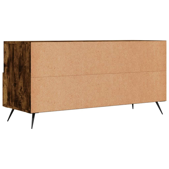Dulap TV stejar afumat, 102x36x50 cm, lemn prelucrat - WALTI WALTI