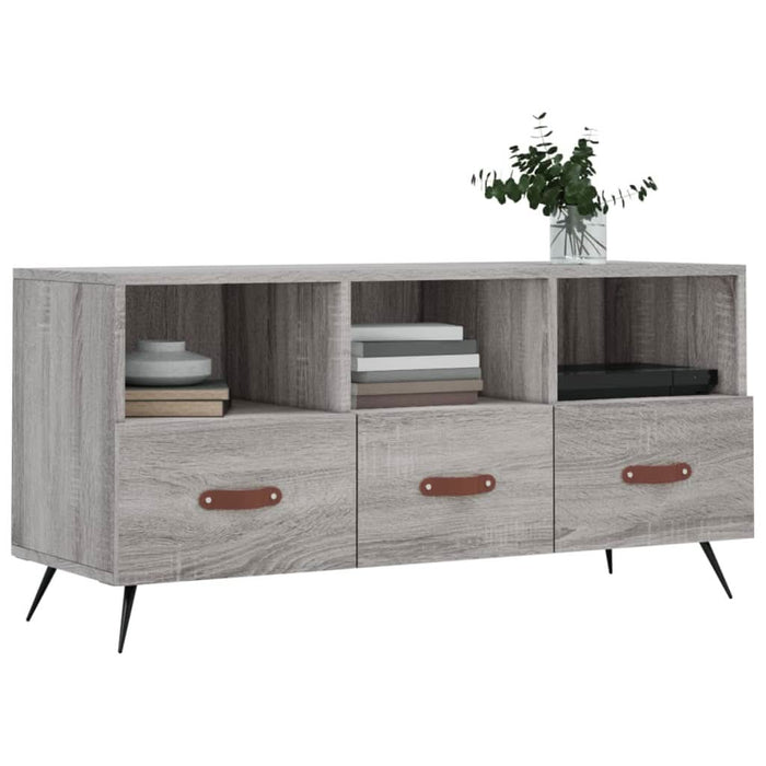 Dulap TV, gri sonoma, 102x36x50 cm, lemn prelucrat - WALTI WALTI