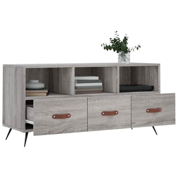 Dulap TV, gri sonoma, 102x36x50 cm, lemn prelucrat - WALTI WALTI