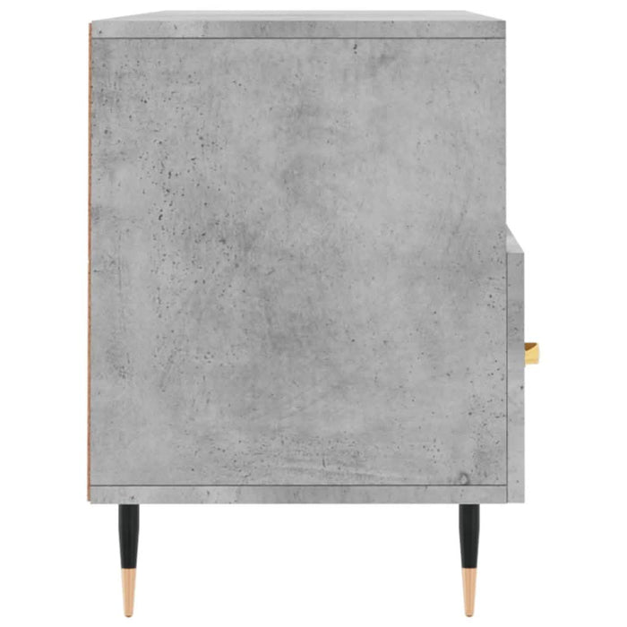 Dulap TV, gri beton, 102x36x50 cm, lemn prelucrat - WALTI WALTI