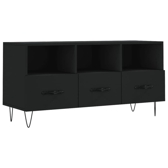 Dulap TV, negru, 102x36x50 cm, lemn prelucrat - WALTI WALTI