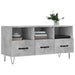 Dulap TV, gri beton, 102x36x50 cm, lemn prelucrat - WALTI WALTI
