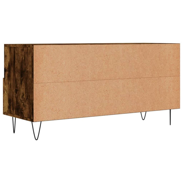 Dulap TV stejar afumat, 102x36x50 cm, lemn prelucrat - WALTI WALTI