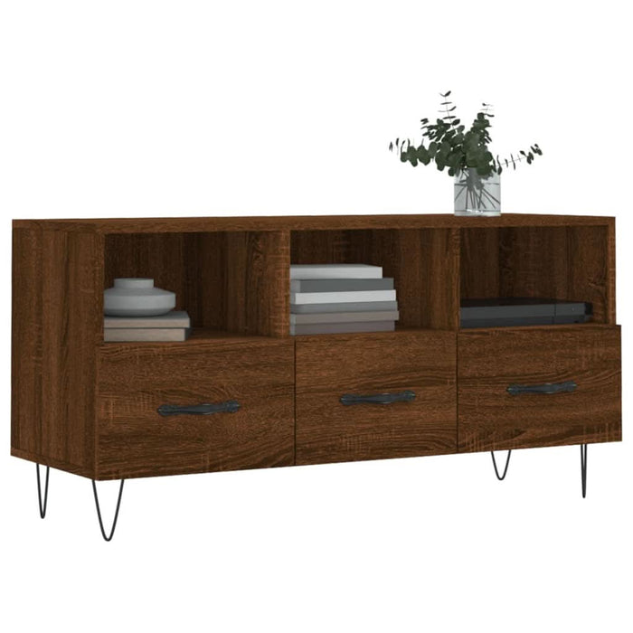 Dulap TV stejar maro 102x36x50 cm, lemn prelucrat - WALTI WALTI