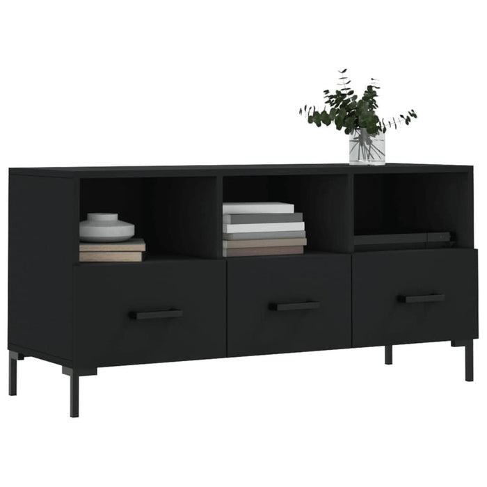 Dulap TV, negru, 102x36x50 cm, lemn prelucrat - WALTI WALTI