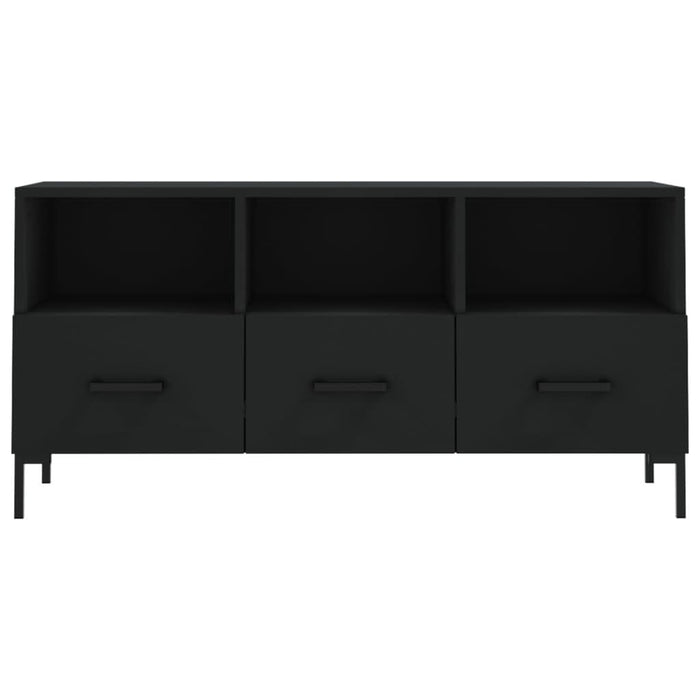 Dulap TV, negru, 102x36x50 cm, lemn prelucrat - WALTI WALTI