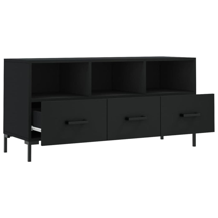 Dulap TV, negru, 102x36x50 cm, lemn prelucrat - WALTI WALTI