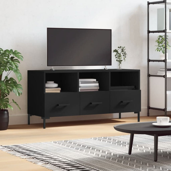 Dulap TV, negru, 102x36x50 cm, lemn prelucrat - WALTI WALTI