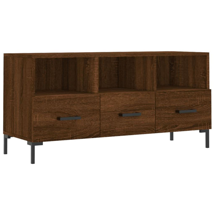 Dulap TV stejar maro 102x36x50 cm, lemn prelucrat - WALTI WALTI