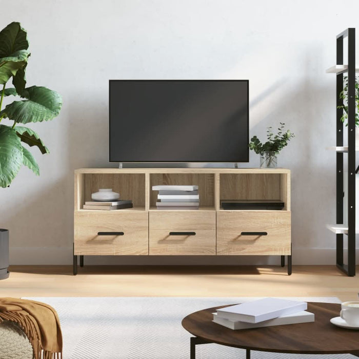 Dulap TV stejar sonoma, 102x36x50 cm, lemn prelucrat - WALTI WALTI