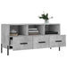 Dulap TV, gri beton, 102x36x50 cm, lemn prelucrat - WALTI WALTI