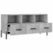 Dulap TV, gri beton, 102x36x50 cm, lemn prelucrat - WALTI WALTI
