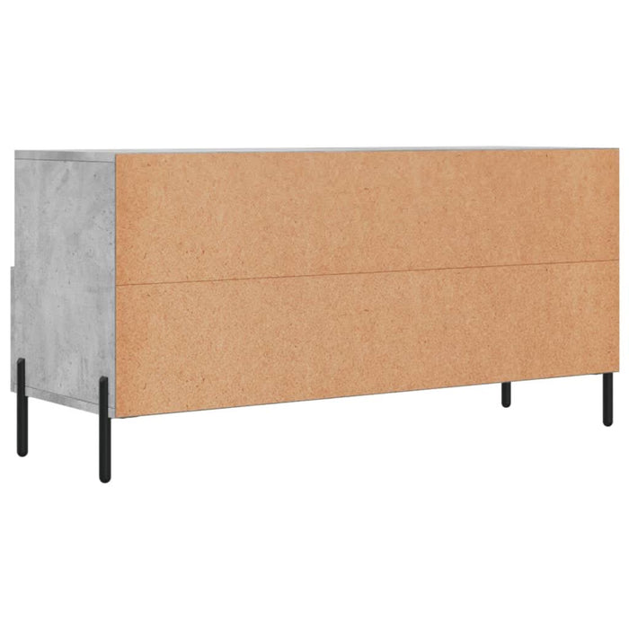 Dulap TV, gri beton, 102x36x50 cm, lemn prelucrat - WALTI WALTI