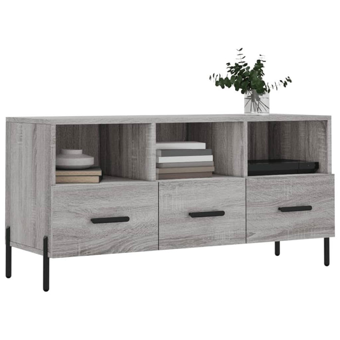 Dulap TV, gri sonoma, 102x36x50 cm, lemn prelucrat - WALTI WALTI