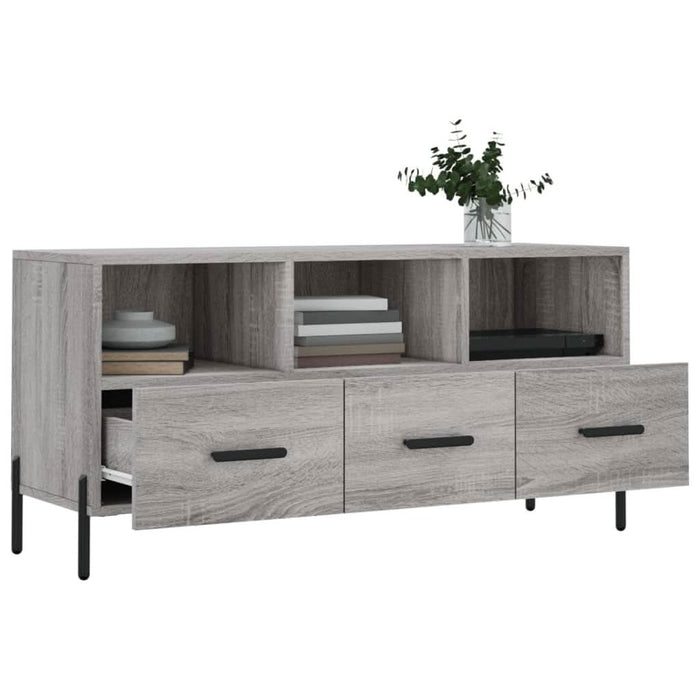 Dulap TV, gri sonoma, 102x36x50 cm, lemn prelucrat - WALTI WALTI