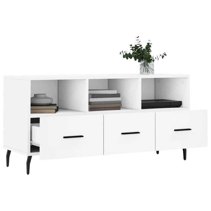 Dulap TV, alb, 102x36x50 cm, lemn prelucrat - WALTI WALTI