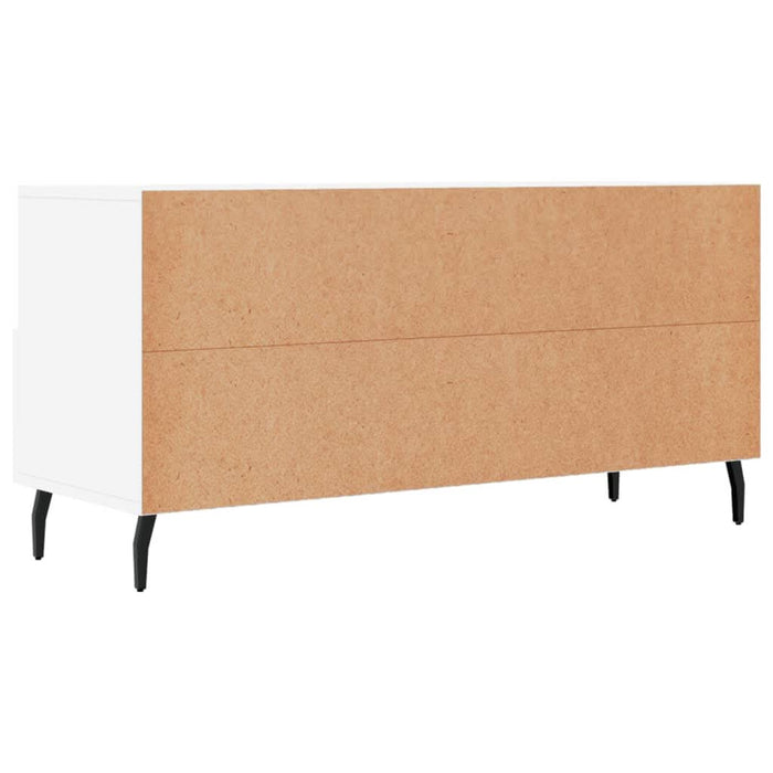 Dulap TV, alb, 102x36x50 cm, lemn prelucrat - WALTI WALTI