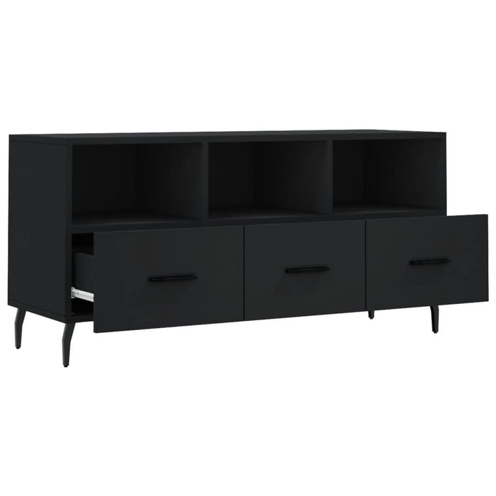 Dulap TV, negru, 102x36x50 cm, lemn prelucrat - WALTI WALTI