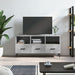 Dulap TV, gri beton, 102x36x50 cm, lemn prelucrat - WALTI WALTI