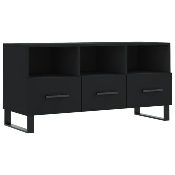 Dulap TV, negru, 102x36x50 cm, lemn prelucrat - WALTI WALTI