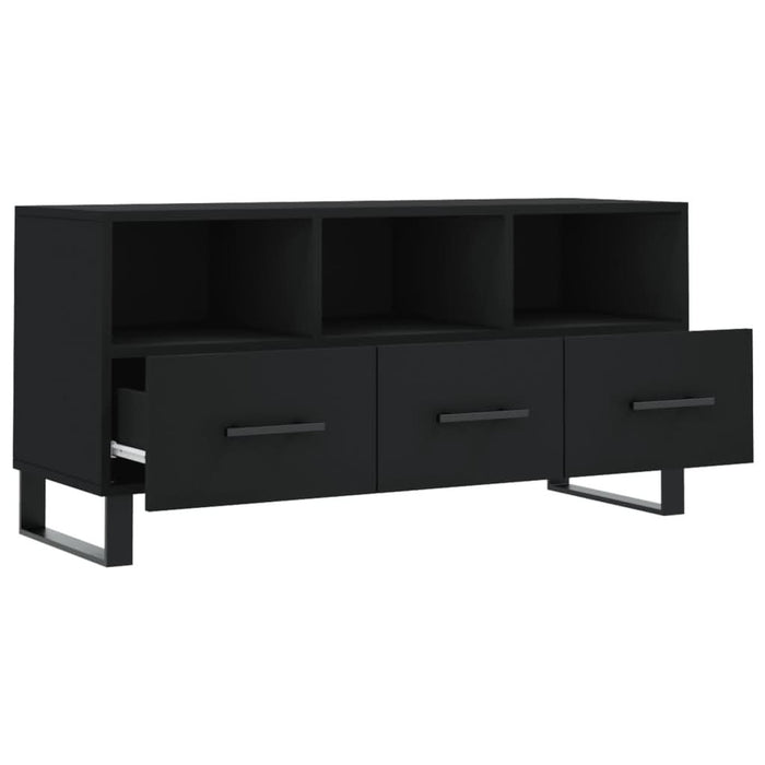 Dulap TV, negru, 102x36x50 cm, lemn prelucrat - WALTI WALTI