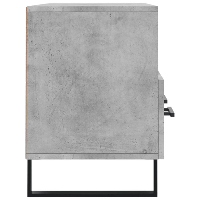 Dulap TV, gri beton, 102x36x50 cm, lemn prelucrat - WALTI WALTI