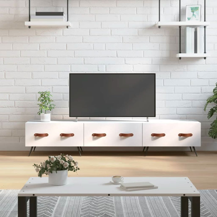 Comodă TV, alb, 150x36x30 cm, lemn prelucrat - WALTI WALTI
