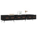 Dulap TV, negru, 150x36x30 cm, lemn prelucrat - WALTI WALTI