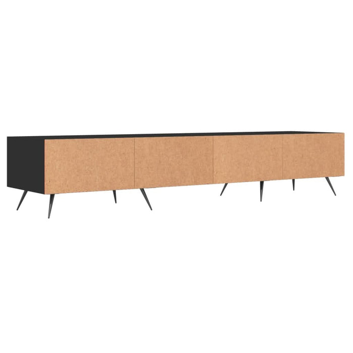 Dulap TV, negru, 150x36x30 cm, lemn prelucrat - WALTI WALTI