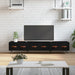 Dulap TV, negru, 150x36x30 cm, lemn prelucrat - WALTI WALTI