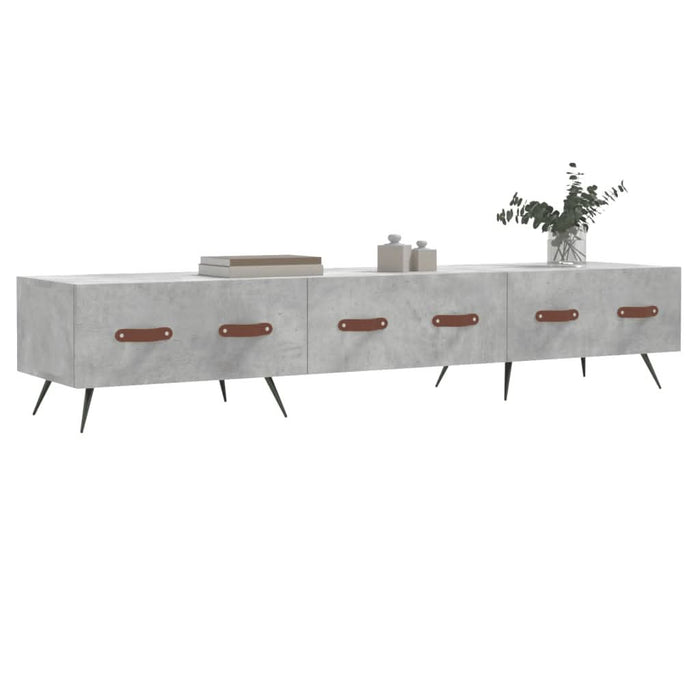 Comodă TV, gri beton, 150x36x30 cm, lemn prelucrat - WALTI WALTI