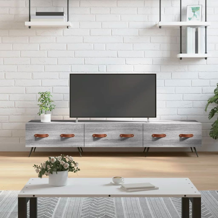 Dulap TV, gri sonoma, 150x36x30 cm, lemn prelucrat - WALTI WALTI
