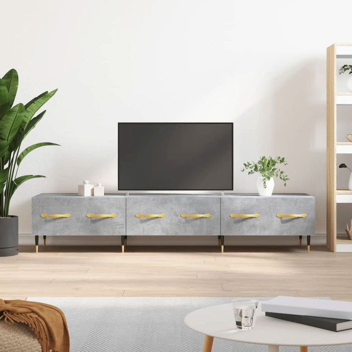 Comodă TV, gri beton, 150x36x30 cm, lemn prelucrat - WALTI WALTI
