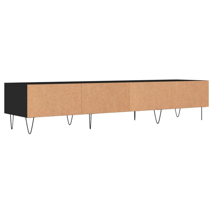Dulap TV, negru, 150x36x30 cm, lemn prelucrat - WALTI WALTI