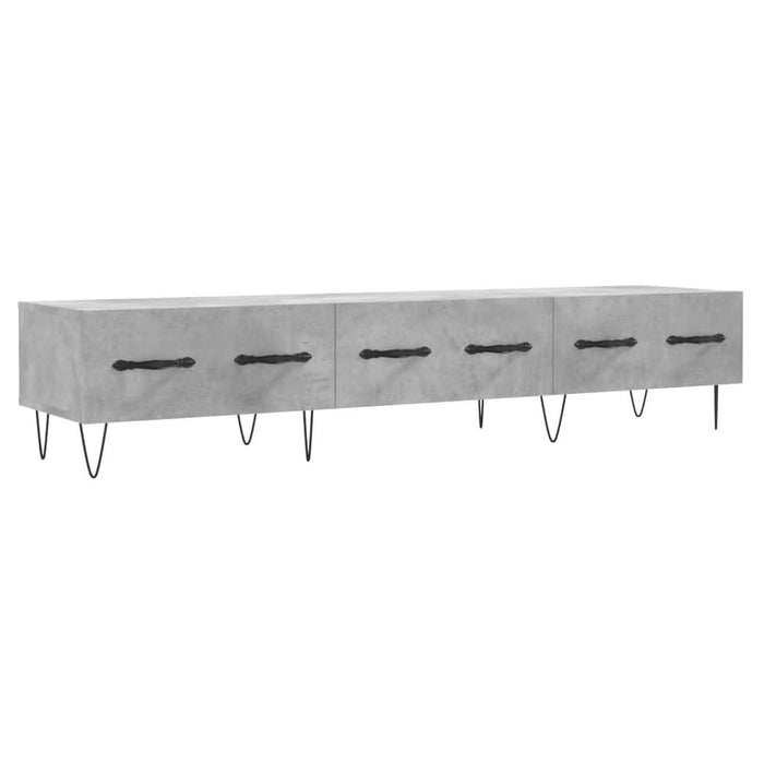 Comodă TV, gri beton, 150x36x30 cm, lemn prelucrat - WALTI WALTI