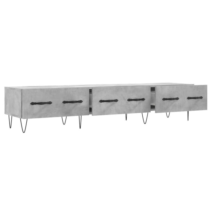 Comodă TV, gri beton, 150x36x30 cm, lemn prelucrat - WALTI WALTI