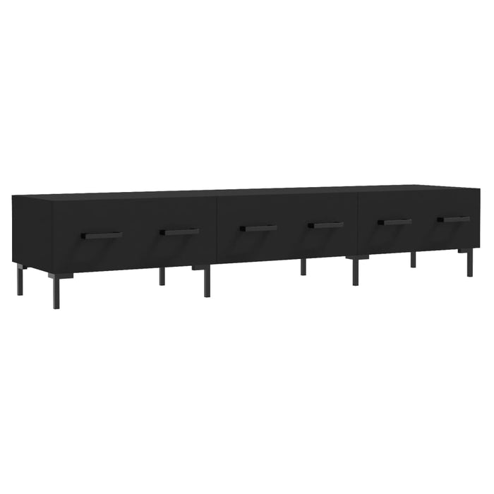Dulap TV, negru, 150x36x30 cm, lemn prelucrat - WALTI WALTI
