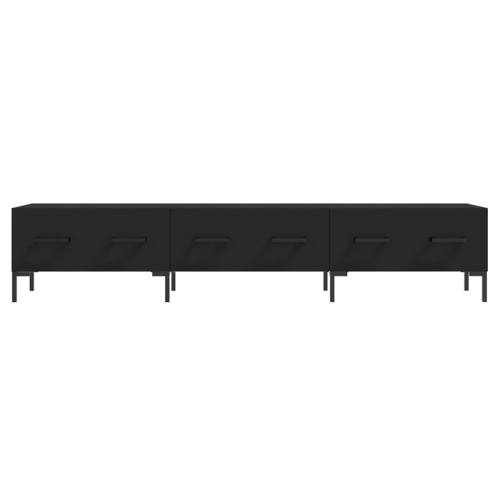 Dulap TV, negru, 150x36x30 cm, lemn prelucrat - WALTI WALTI