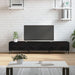 Dulap TV, negru, 150x36x30 cm, lemn prelucrat - WALTI WALTI