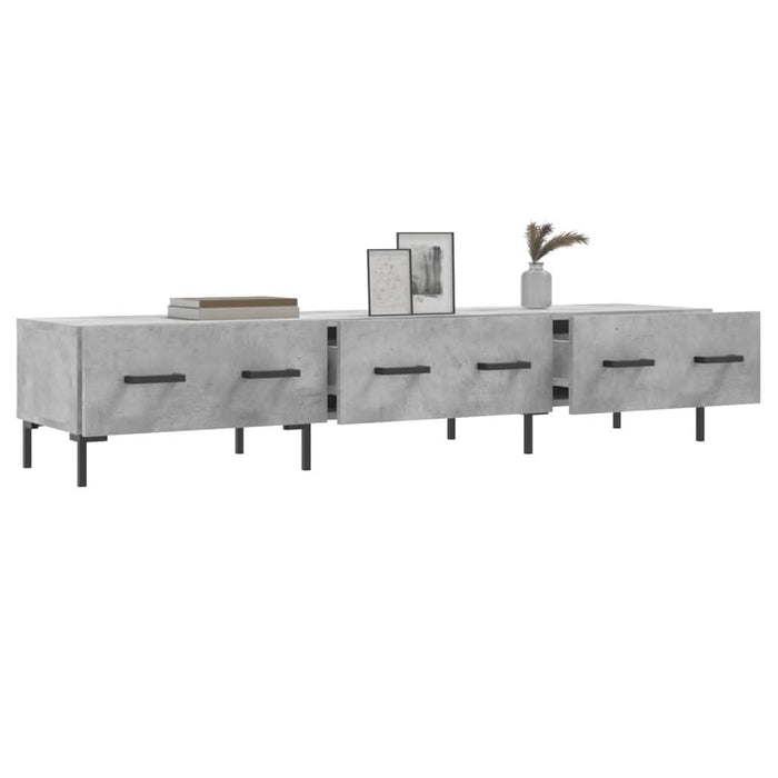 Comodă TV, gri beton, 150x36x30 cm, lemn prelucrat - WALTI WALTI