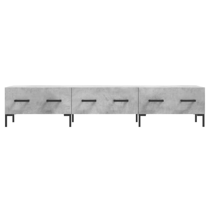 Comodă TV, gri beton, 150x36x30 cm, lemn prelucrat - WALTI WALTI