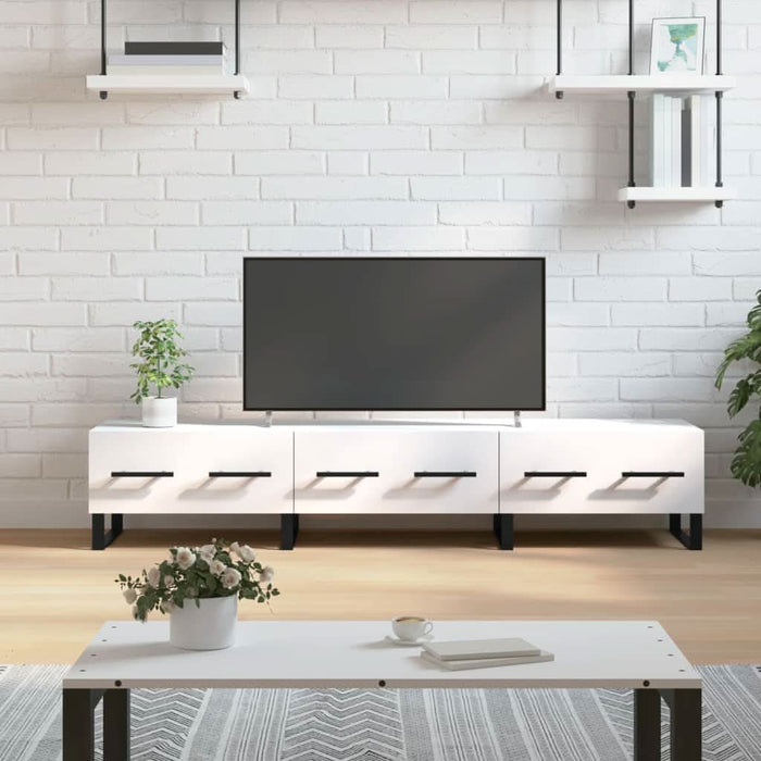 Comodă TV, alb, 150x36x30 cm, lemn prelucrat - WALTI WALTI