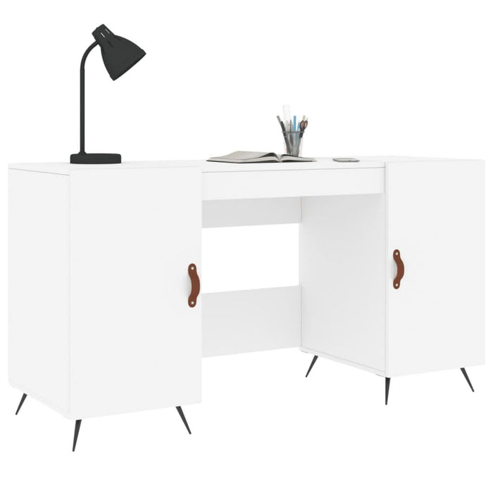 Birou, alb, 140x50x75 cm, lemn compozit - WALTI WALTI