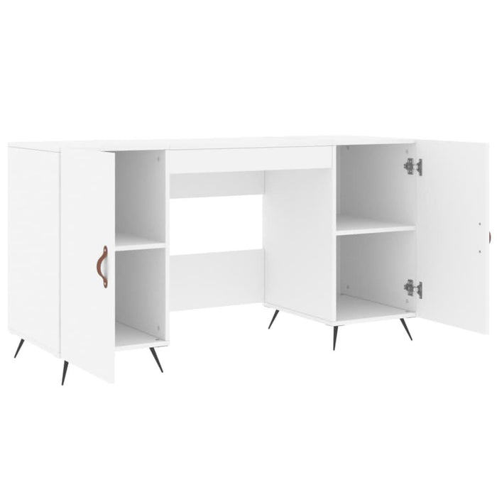 Birou, alb, 140x50x75 cm, lemn compozit - WALTI WALTI